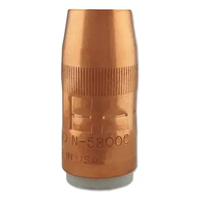 Bernard N-5800C Centerfire MIG Nozzle Flush 5/8 Inch Bore For T Series Tip Copper Certified