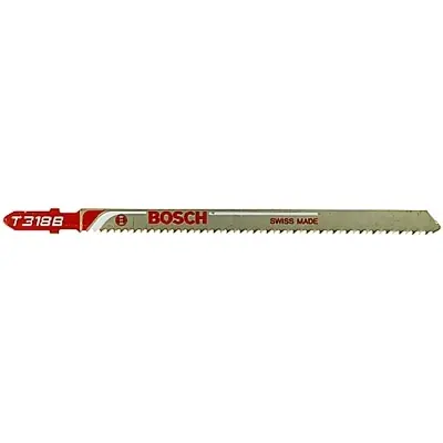 Bosch T318B HSS Jigsaw Blades 14 TPI 5 1/4 in 5 Pack Certified