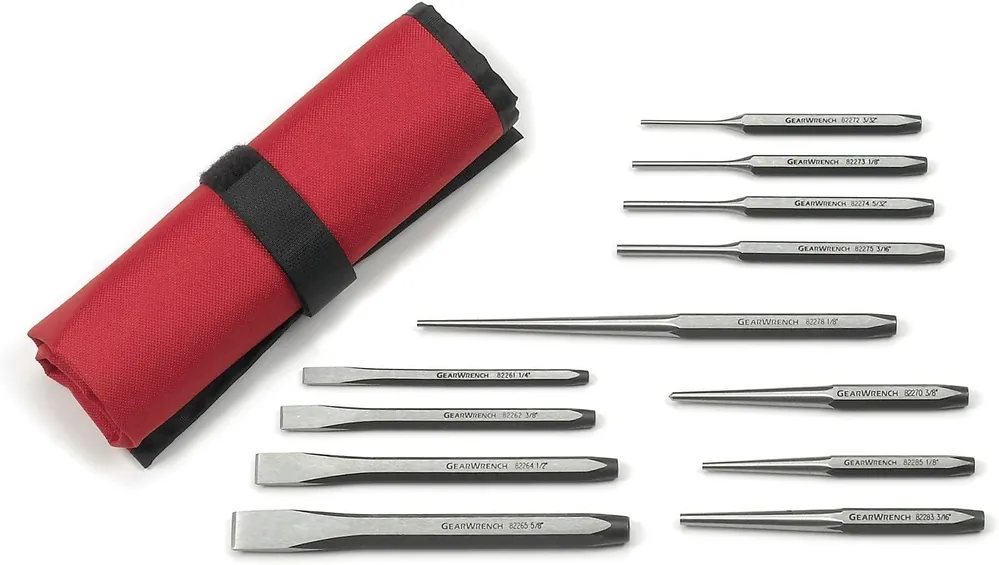 Gearwrench 82305 Punch and Chisel Set Hand Powered 12 Pc Genuine