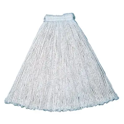 Rubbermaid Commercial FGV11800WH00 Value Pro Cut-End Cotton Wet Mop Head 24 oz 1 in Headband Grab Now