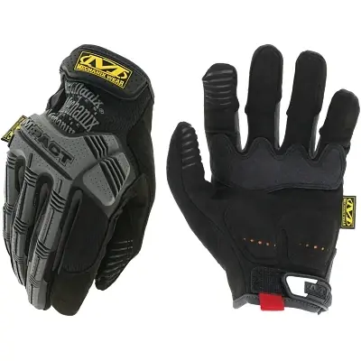 Authentic Mechanix Wear MPT-58-009 M-Pact Mechanics Glove Armortex/D3O/EVA Foam/Synthetic Leather/TPR/TrekDry Size 9 Black/Gray