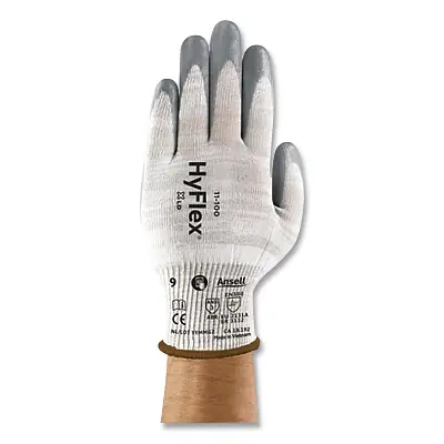 Ansell 205591 HyFlex 11-100 Antimicrobial Protection Glove 8 Inch Grey Final Sale