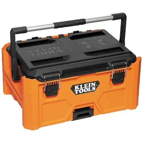 Trusted Brand Klein Tools 54803MB MODbox Medium Toolbox Modular Tool Storage System Side Mounting Reinforced Handle Tool Caddy