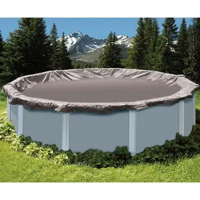 Swimline PCO1437 33 Round Super Deluxe Winter Cover 37' Cover Size Blue/Black Time-Limited