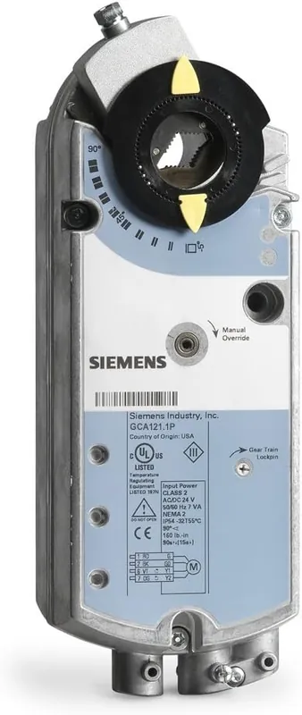 High Quality Siemens GCA121.1U Spring Return Rotary Damper Actuator 24VAC 160 lb-in