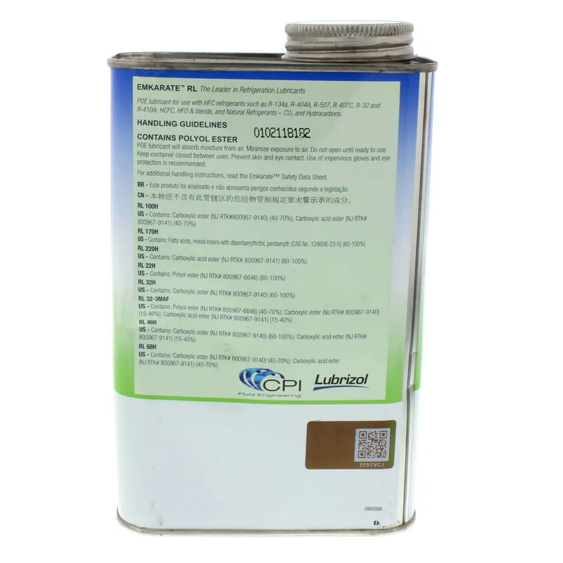 Nu-Calgon 4316-44 Emkarate RL68H Refrigeration Oil 1qt Super Sale