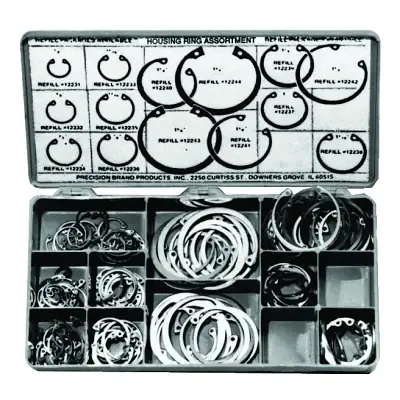 Precision Brand 12920 Housing Ring Assortments Spring Steel KIT Cheap