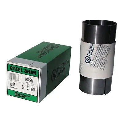 Shop Now Precision Brand 16590 Steel Shim Stock Roll 0.001 in Low Carbon 1008/1010 Steel 0.02 in x 100 in x 6 in