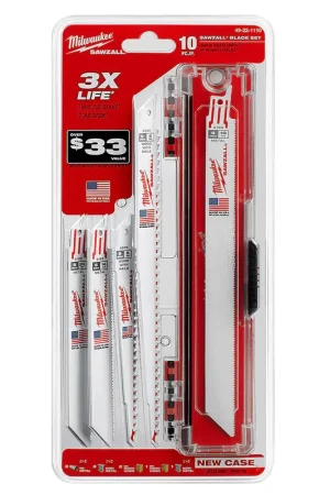 Markdown Milwaukee 49-22-1110 10 Pc SAWZALL Blade Set
