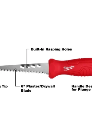 Milwaukee 48-22-0104 6 In. 8 TPI Rasping Drywall Jab Saw Mega Sale