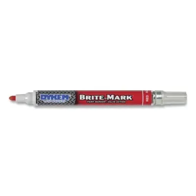 Dykem 84006 Brite-Mark Medium Paint Marker Red Bullet 12 EA Reduced Price
