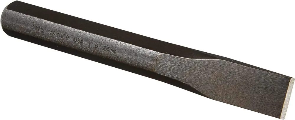 Limited Offer Mayhew Tools 10220 Black Oxide Cold Chisel 1-25mm x 8