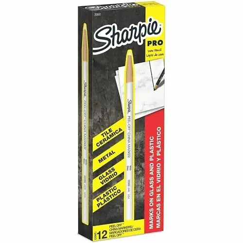 Sharpie 2060 Peel-Off China Marker 12-Pack White One Day Deal