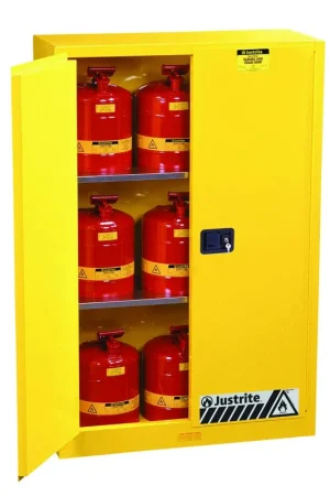 Justrite 894500 Sure-Grip EX Standard Safety Cabinet 45 Gallon Yellow Holiday Sale