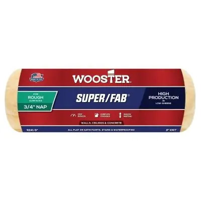 Limited Time Wooster 00R2410090 Super/Fab Roller Covers 9 inches 3/4 inches Nap Length