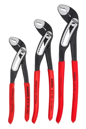 Knipex 002007US1 3Pc Alligator Water Pump Pliers Set 7-1/4 in, 10 in, 12 in Free Returns