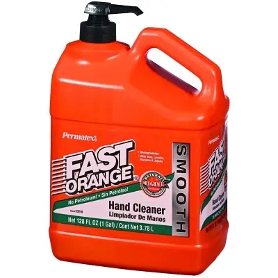 Authentic Permatex 23218 Fast Orange Smooth Lotion Hand Cleaner Citrus Bottle with Pump 1 gal