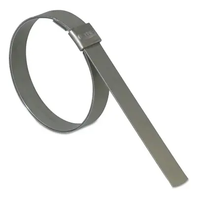 BAND-IT JS2049 Junior Smooth ID Clamp 1-1/4 in Dia, 1/2 in W, 0.030 in Thick 201 Stainless Steel Budget