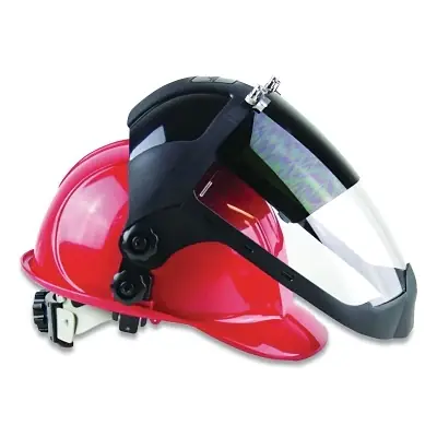 Sellstrom S32162B DP4 Series Multi-Purpose Faceshield Flip-Up IR Window & Universal Hard Hat Slot Adaptor Anti-Fog Shade 6 Clear 9 in W x 12.125 in L Today Only