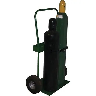 Saf-T-Cart 821-10 800 Series Cart Holds 2 Cylinders 10 in Pneumatic Wheels Get Yours