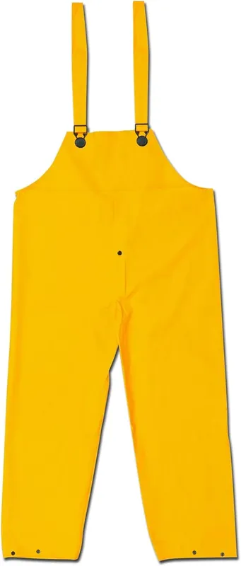 MCR Safety 200BPXL Classic PVC Polyester Bib Pants Yellow XL Holiday Sale