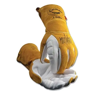 Caiman 1540-XL Revolution Premium Goat Grain Unlined Palm TIG/Multi-Task Welding Gloves X-Large Hassle-Free Returns