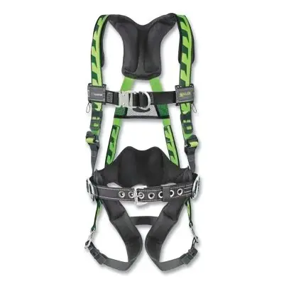 Honeywell Miller ACF-QCBDPSMG AirCore Full-Body Harness Steel Side/Stand-Up Back D-Rings S/M Quick-Connect Straps Green Replacement High Quality