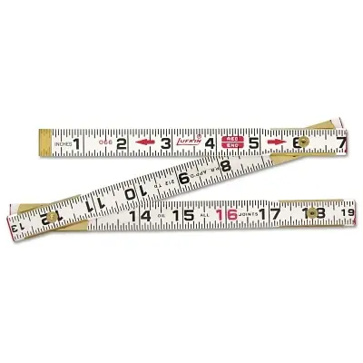 Crescent/Lufkin 066FN Red End Flat Reading Folding Wood Rule 6 ft New Release