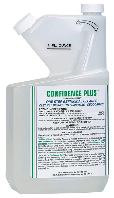 MSA 10009971 Confidence Plus 2 Liquid Germicidal Cleaner 32 Oz One Day Deal