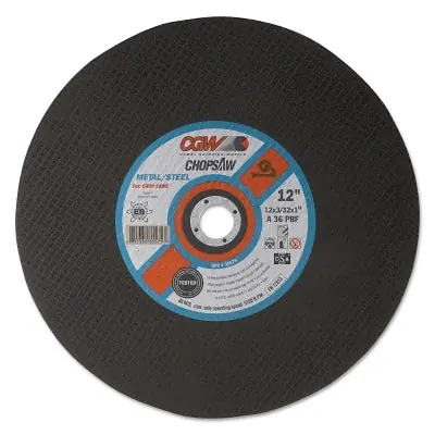 CGW Abrasives 35576 Chop Saw Type 1 Cut-Off Wheel 14 Inch Diameter 1 Inch Arbor 36 Grit Grab Now