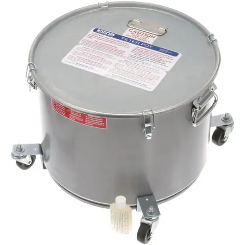 Oil Filter Pot With Lid And Casters 02066 for Miroil MIO02066 Next Day Delivery