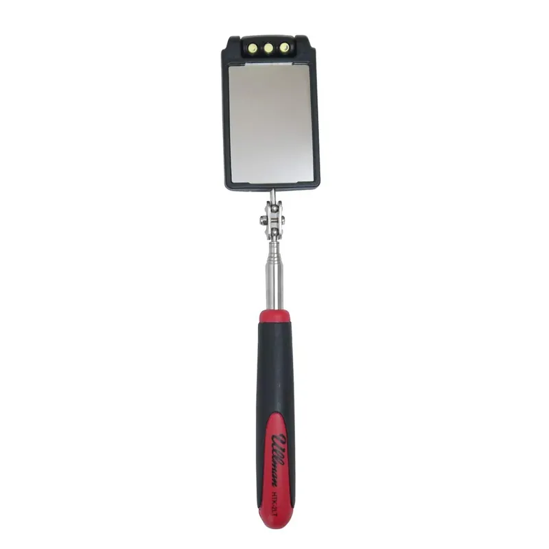 Ullman HTK-2LT Lighted Inspection Mirror 3-1/2 x 2-1/4 in 6-3/4 to 30-1/4 in L Clearance