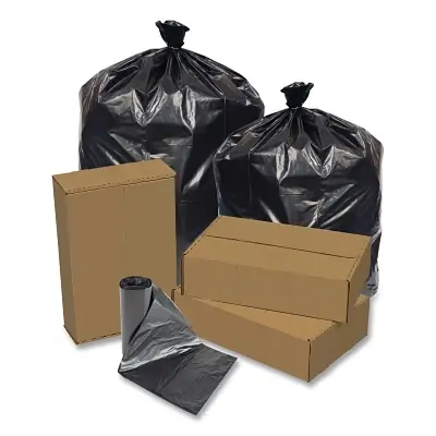Best Choice Pitt Plastics EC222509K ECO Strong Can Liner 0.9 mil 22 in x 25 in Black