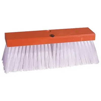 Weiler 70211 Street Broom 4 in Trim 16 in Hardwood Block White Polypropylene Fill Premium