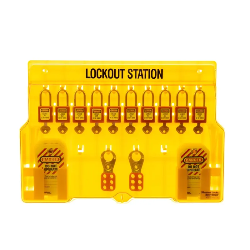 Master Lock 1483BP410 Lockout Tagout Padlock Station, Yellow Trusted Brand