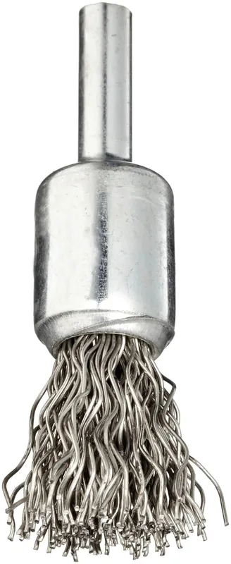 Weiler 10016 Crimped Wire End Brush .020 Stainless Steel Fill 1/2 Inch Diameter Top Rated