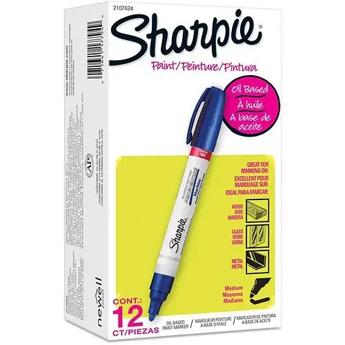 Sharpie 2107624 Oil-Based Paint Markers Medium Tip 12-Pack Blue Buy Today