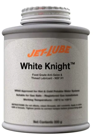 Jet-Lube 16402 White Knight Food Grade Anti-Seize Compound 1/2 lb Brush Top Can Top Rated