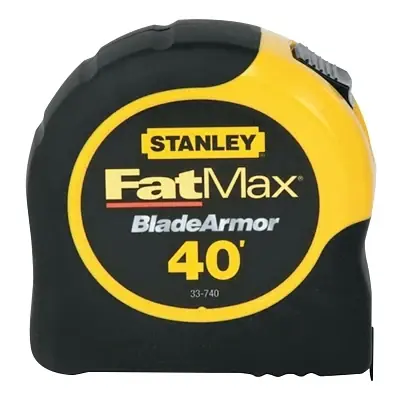 Stanley 33-740L FatMax Classic Tape Measure 1-1/4 Inches W x 40 Feet L SAE Black/Yellow Case Popular