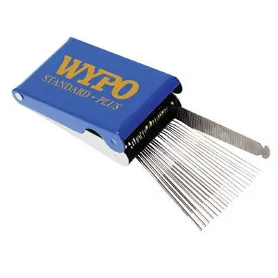 Authentic Wypo STANDARD-PLUS Tip Cleaner, 21 Cleaners, Stainless Steel, File, Size 6 thru 26