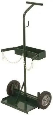 Affordable Harper Trucks 108-70 Welding Cylinder Hand Truck with Semi-Pneumatic Wheels