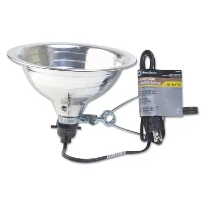 Woods Wire 151 Flood and Clamp Lamp 150 W 6 ft Cord Authentic