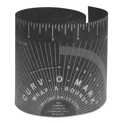 Free Returns Curv-O-Mark 14754 Wrap-A-Round Ruler X-Large 7 ft Length Cold/Heat Resistant Black