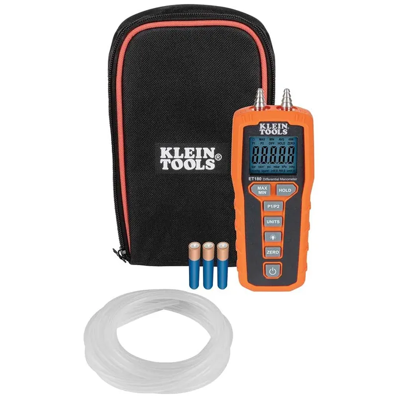 Flash Sale Klein Tools ET180 Digital Differential Manometer