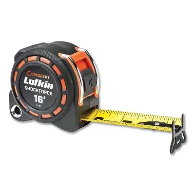 Crescent Lufkin L1116-02 Shockforce Nite Eye Dual-Sided Tape Measure 1-3/16 Inches x 16 Feet Yellow Blade Super Sale
