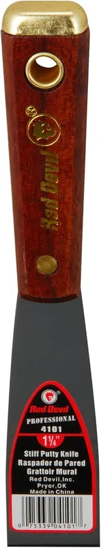Top Pick Red Devil 4101 1.25 Inch Stiff Putty Knife