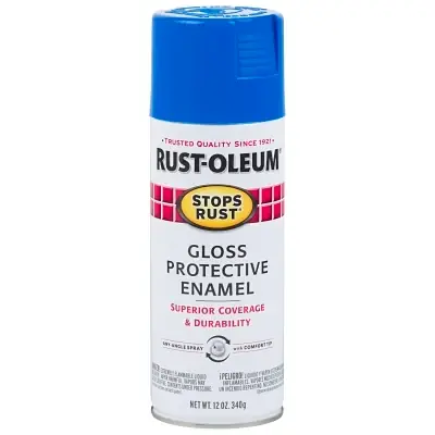 Crafted Stops Rust 7724830 Protective Enamel Spray Paint 12 oz Aerosol Can Sail Blue Gloss Finish