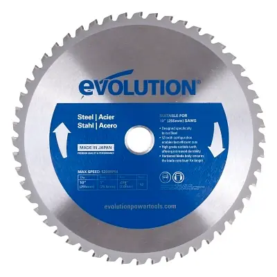 Seasonal Sale Evolution 10BLADEST TCT Metal-Cutting Blades 10 In 1 In Arbor 5,200 RPM 52 Teeth