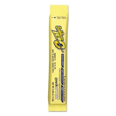 Luxury Sqwincher 159060203 Qwik Stik ZERO Sugar, 0.06 oz, Pack, Yields 10 oz, Lemonade
