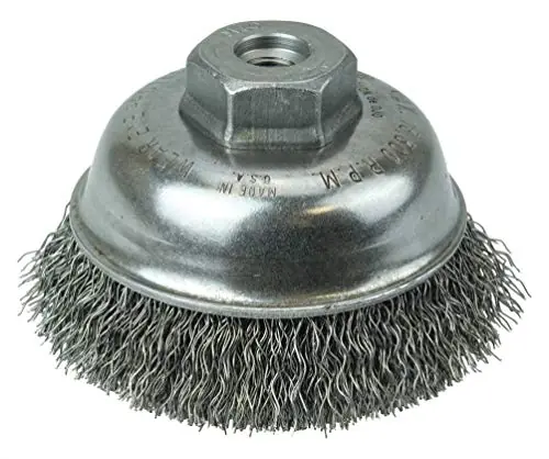 While Supplies Last Weiler 13175 Crimped Wire Cup Brush 3-1/2 inches Steel Fill M10 x 1.25 Nut